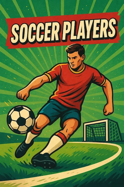 Soccer Players charades pack