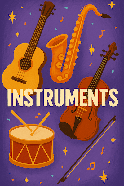 Instruments charades pack