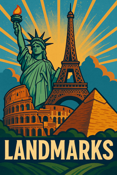 Landmarks charades pack