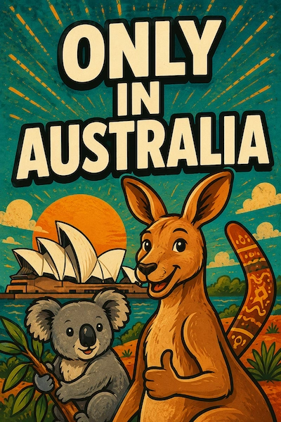Only in Australia charades pack